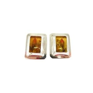 Vintage Pressed Flower Earring Set Talleres Lagunas LTT Sterling Silver